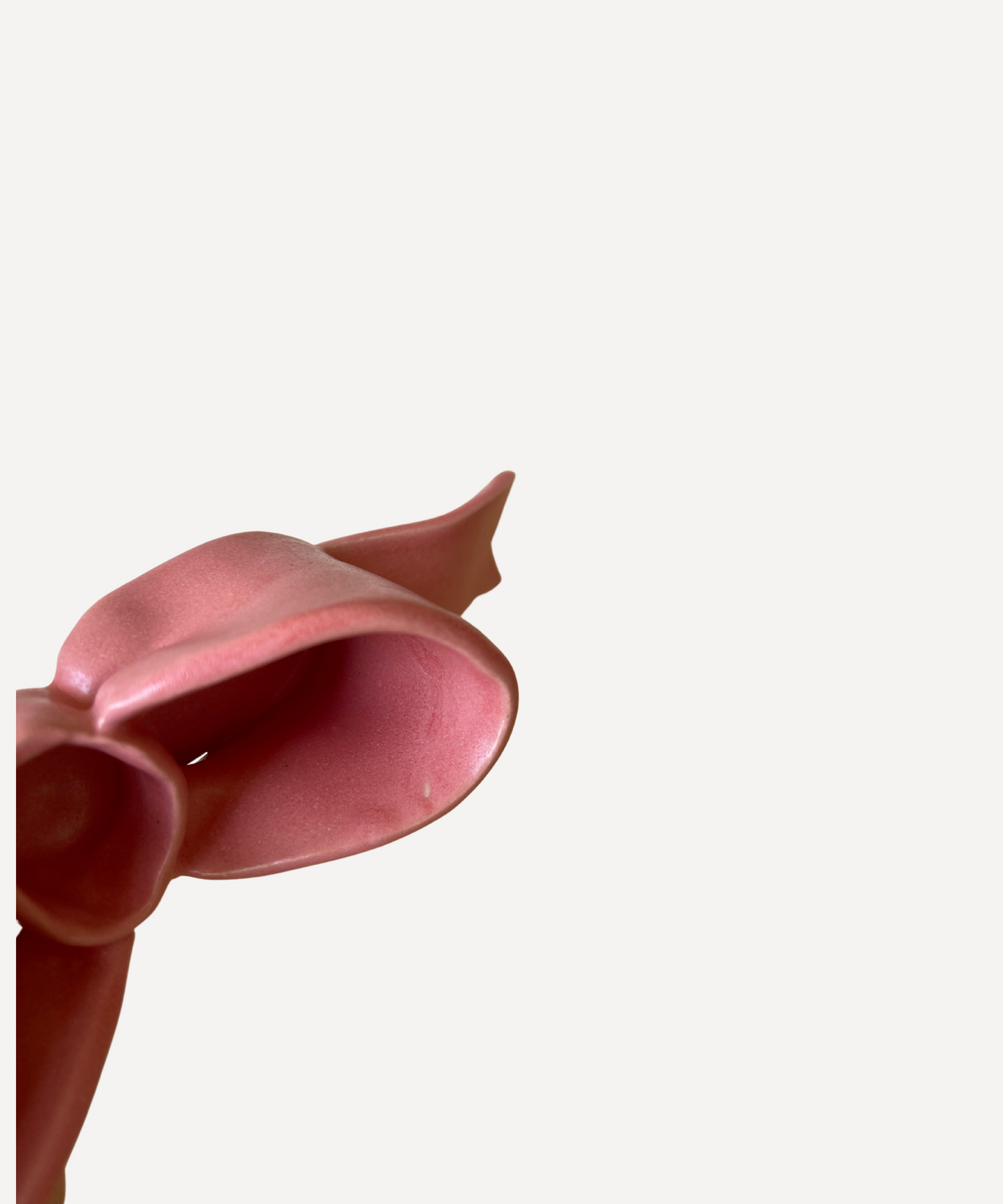 second pink mini bow candlestick