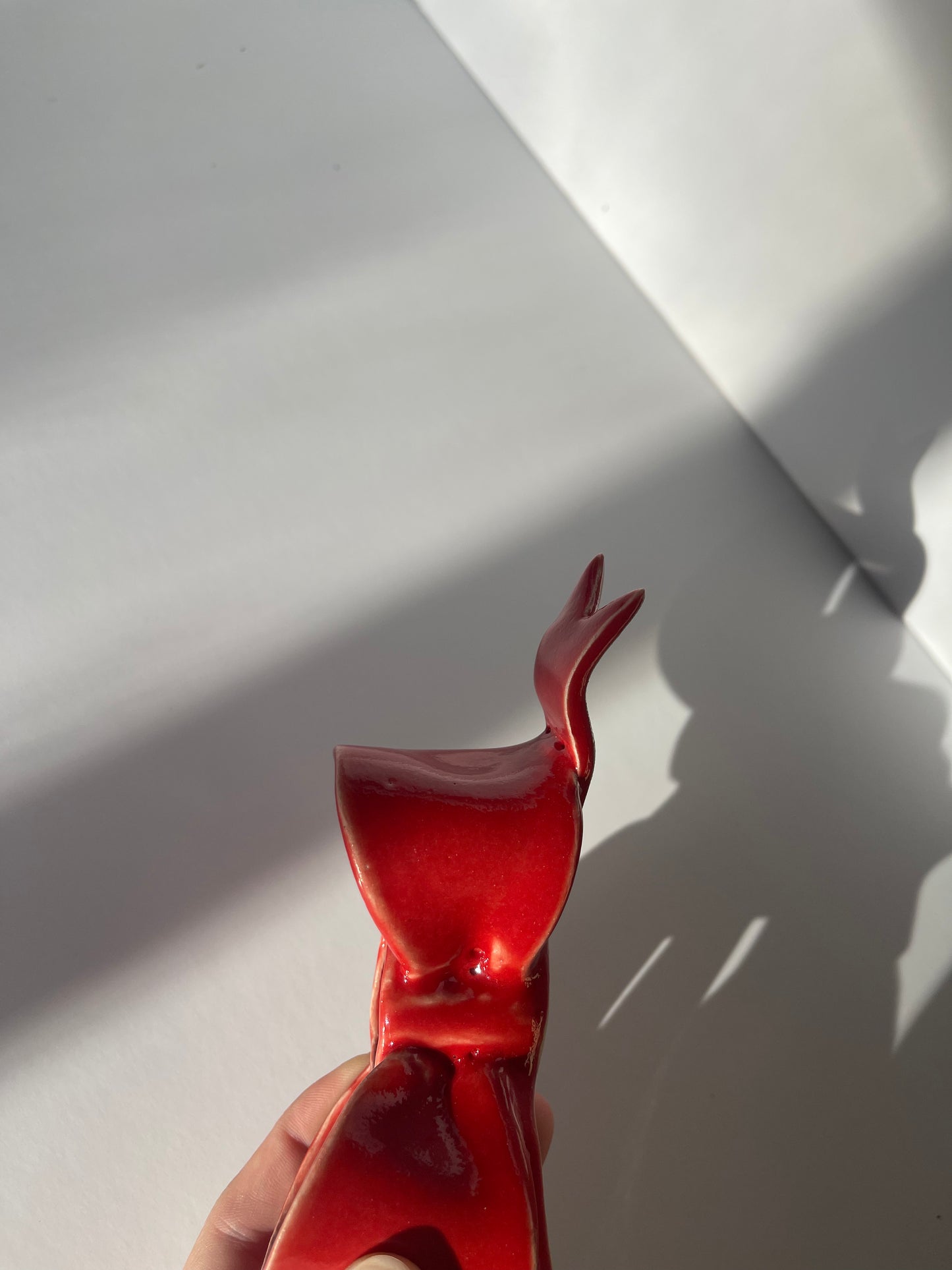 second red bow candlestick