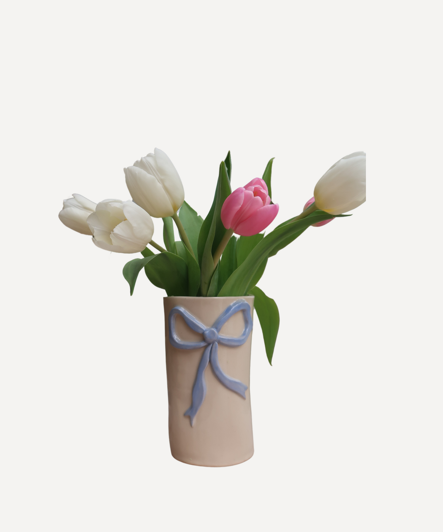 MADE TO ORDER blue wobbly bow vase