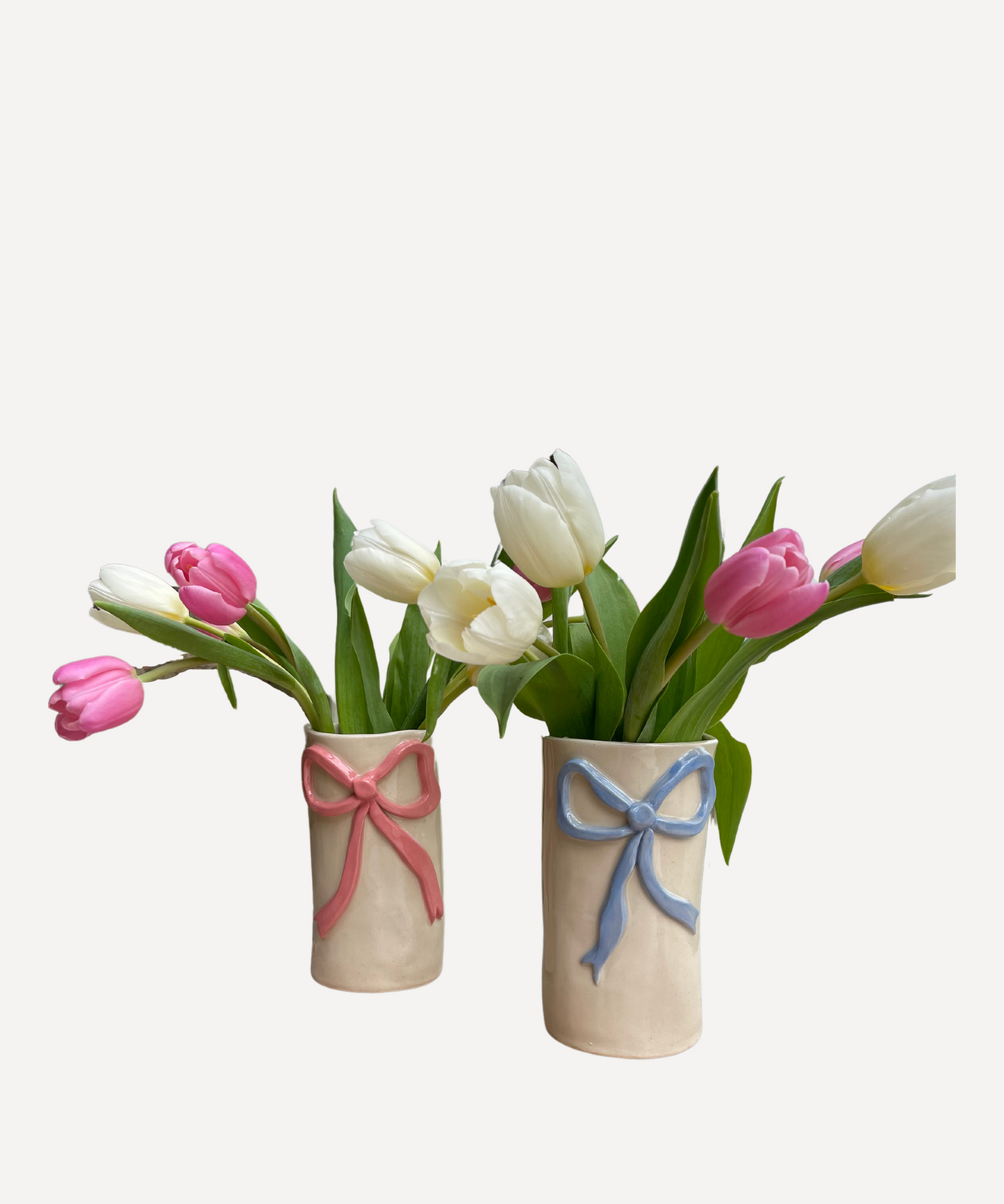 MADE TO ORDER blue wobbly bow vase